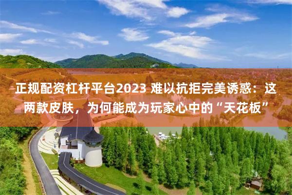 正规配资杠杆平台2023 难以抗拒完美诱惑：这两款皮肤，为何