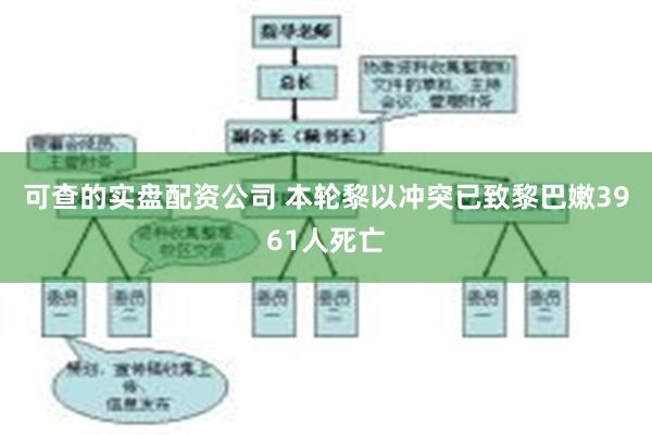 可查的实盘配资公司 本轮黎以冲突已致黎巴嫩3961人死亡