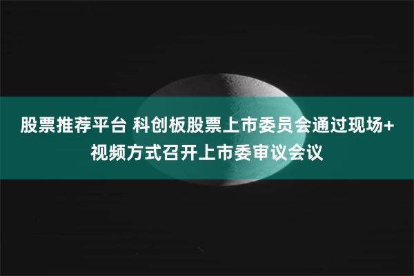 股票推荐平台 科创板股票上市委员会通过现场+视频方式召开上市